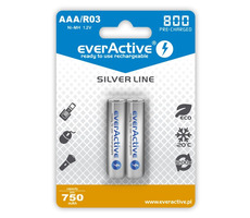 EverActive Silver Line nabíjecí baterie AAA (R03) 800 mAh 2ks / Ni-MH
