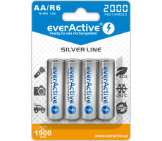 EverActive Silver Line nabíjecí baterie AA (R6) 2000 mAh 4ks / Ni-MH