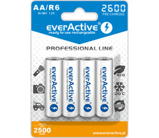 EverActive Professional Line nabíjecí baterie AA (R6) 2600 mAh 4ks / Ni-MH