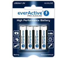 EverActive Pro Alkalické baterie AA (LR6) - blistr 4ks 