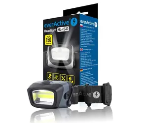 EverActive HL150 / čelovka / COB LED 3W / 150 lm / 3x AAA