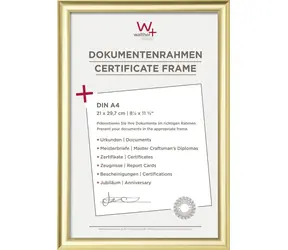 Walther Trendstyle 21x29.7 Plastový foto rám zlatá / DIN A4 