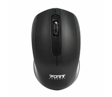 PORT CONNECT Wireless OFFICE černá / bezdrátová myš / USB 2.4GHz dongle / 1000 DPI / 2x AAA