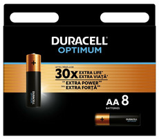 DURACELL - Optimum alkalická baterie tužková AA 8 ks