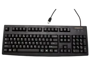 CHERRY G83-6105LUNFR-2 černá / Kancelářská klávesnice / drátová / USB / FR layout