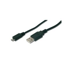 OEM USB kabel USB 2.0 USB-A - Micro-B 1m černá