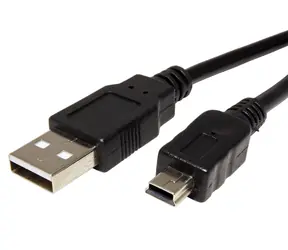 OEM USB kabel USB 2.0 USB-A - Mini-B 1.5m / šedá