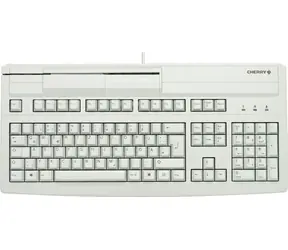 CHERRY G80-8000LUVDE-0 šedá / Kancelářská klávesnice se čtečkou karet / drátová / USB / DE layout 