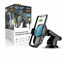 Aligator K2 Samozavírací držák s bezdrátovým nabíjením 15W