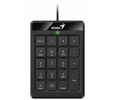 GENIUS NumPad 110 černá / Drátová numerická klávesnice / USB / slim design