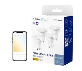 Yeelight W1 LED žárovka GU10 4.8W (4ks) / 350lm / 2700K / teple bílá / doprodej