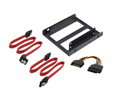 Akasa AK-HDA-11 černá / montážní sada pro 2.5" HDD do 3.5" pozice / 2ks / SATA kabel