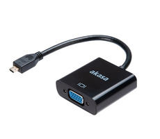 Akasa AK-CBHD21-15BK černá / adaptér microHDMI na VGA / FullHD