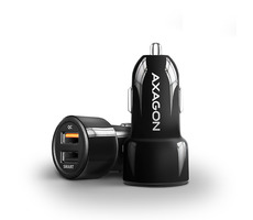 AXAGON PWC-QC5 černá / duální nabíječka do auta / 2x USB-A QC 3.0 / 31.5W / 12V/24V DC