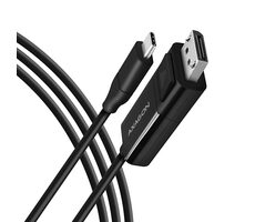 AXAGON RVC-DPC, USB-C -> DisplayPort redukce / kabel 1.8m, 4K/60Hz