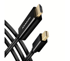 AXAGON RVDM-HI14C2, Mini DisplayPort -> HDMI 1.4 redukce / kabel 1.8 m, 4K/30Hz