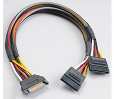 Akasa AK-CBPW05-KT02 SATA Strom-Y-kabel 30 cm / 2ks