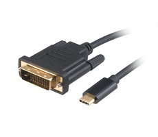 Akasa AK-CBCA10-18BK černá / kabel USB-C na DVI / 4K@60Hz / 1.8m