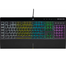 Corsair K55 RGB PRO US černá / Herní klávesnice / RGB LED podsvícení / US layout / USB