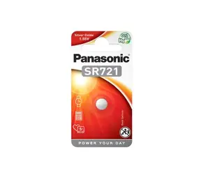 Panasonic SR-721EL/1B knoflíková baterie / 1.5V / 25mAh / oxid stříbra / 1 ks / v blistru