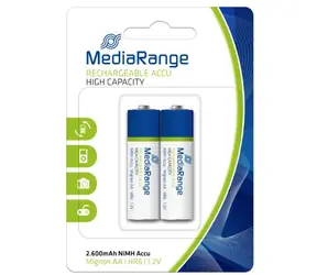 MediaRange High capacity nabíjecí baterie Mignon AA / HR6 / 1.2V / 2ks