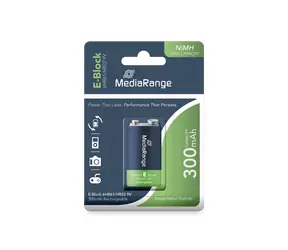 MediaRange High capacity nabíjecí baterie E-Block 6HR61/HR22 / 9V