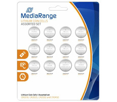 MediaRange Premium lithium baterie Coin Cells CR2016|CR2025|CR2032|CR2450 set / 12ks