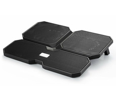 DEEPCOOL MULTI CORE X6 černá / chladicí podložka pod notebook / do 15.6" / 2x 140mm + 2x 100mm / 2x USB 