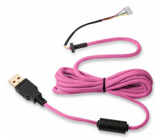 Glorious Ascended v2 růžová / pletený USB kabel / pro herní myš Glorious O/O-/D