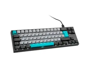 Ducky MIYA Pro Moonlight TKL MX-Red šedá / Herní klávesnice / podsvícená / mechanická / drátová (USB) / DE