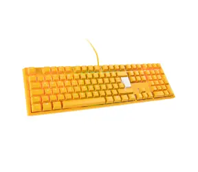 Ducky One 3 Yellow MX-Clear žlutá / Herní klávesnice / podsvícená / mechanická / drátová (USB) / DE