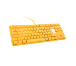 Ducky One 3 Yellow TKL MX-Red žlutá / Herní klávesnice / podsvícená / mechanická / drátová (USB) / DE