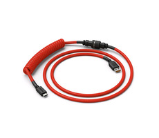 Glorious spirálovitý kabel USB-C - USB-A červená / 1.37m
