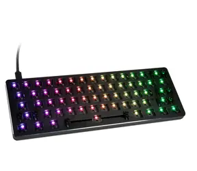 Glorious GMMK Compact barebone ANSI černá / herní klávesnice / bez spínačů / USB-C / ANSI layout / RGB / 1.8m