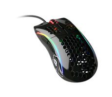 Glorious Model D lesklá černá / herní myš / 12000 DPI / 6 programovatelných tlačítek / RGB / 2m