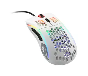 Glorious Model D matná bílá / herní myš / 12000 DPI / 6 programovatelných tlačítek / RGB / 2m