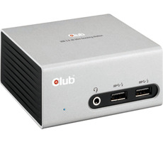 CLUB3D USB 3.0 Hub CSV-3104D bílá / dokovací stanice / HDMI / DVI-I / 4x USB 3.1 / Ethernet / 3.5mm jack