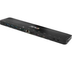 CLUB3D USB-C Docking Station 120W černá / dokovací stanice / výstup max 120W / HDMI + DP / USB / Ethernet / 3.5mm jack 