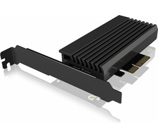 IB-PCI214M2-HSL Převodník pro 1x M.2 NVMe na PCIe x4 s LED proužkem a chladičem