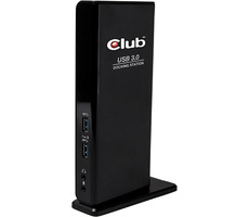 CLUB3D CSV-3242HD Dokovací stanice USB 3.0 dual Display černá / USB 3.0 / HDMI / DVI / RJ-45 / 4xUSB / optický vstup 