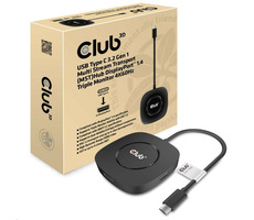 CLUB3D CSV-1550 video hub MST USB-C na DisplayPort 1.4 černá / 4K 60Hz 