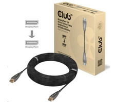 CLUB3D CAC-1079 aktivní kabel DisplayPort 1.4 M/M černá 20m / 8K 60Hz 