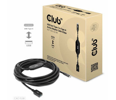 CLUB3D CAC-1538 kabel USB-C na USB-A M/F černá 10m / 5Gbps  / doprodej