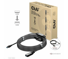 CLUB3D CAC-1406 Kabel USB-A Repeater a prodlužovací kabel černá 15m