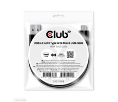 CLUB3D CAC-1408 Kabel USB-A na Micro USB M/M černá 1m 