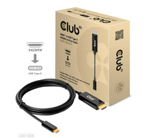 CLUB3D CAC-1334 aktivní kabel HDMI na USB-C M/M černá 1.8m