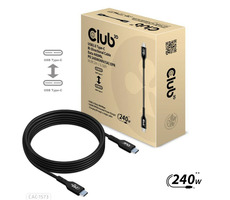 CLUB3D CAC-1573 kabel USB-C M/M černá 2m / Data 480Mb / PD 240W 