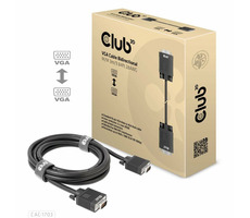 CLUB3D CAC-1703 kabel VGA M/M 3m černá / FHD 