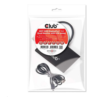 CLUB3D CSV-6400 MST hub DisplayPort 1.2 černá / 4x DisplayPort / WQXGA 60Hz