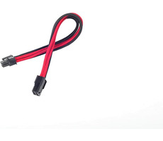 SilverStone 6-pin PCIe kabel 25cm černo-červená / prodlužovací / individuálně opletené kabely